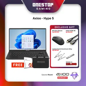 Laptop Axioo Mybook Hype 5 X5-2 Ryzen 5-7430U RAM 8GB SSD 256GB 14" FHD IPS Windows 11 Pro Resmi + ADP