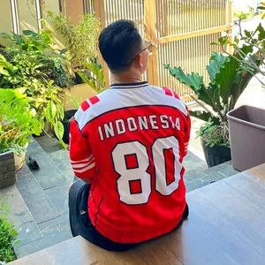 Baju Jersey Oversize Jersy Jersi Indonesia Hut RI 80 Special Agustus 2025