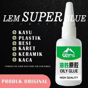 Laku LEM SETAN SUPER GLUE LEM SERBAGUNA CAIRAN PEREKAT KUAT LEM KOREA