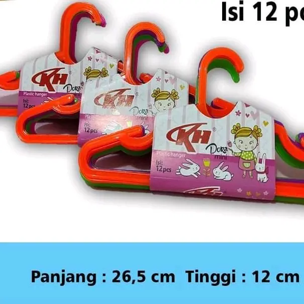 hanger plastik anak harga 15 ribu satu lusin 1