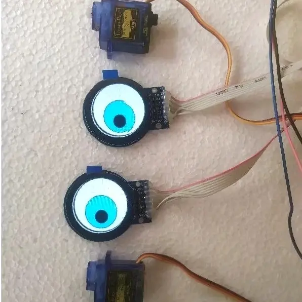 set tft+servo+module+relay dan lensa animasi gif