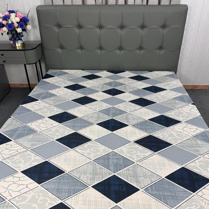 Áo Bọc Nệm 2 Mặt Có Khoá Kéo Vải Thun Silk Lạnh Cao Cấp In 3D