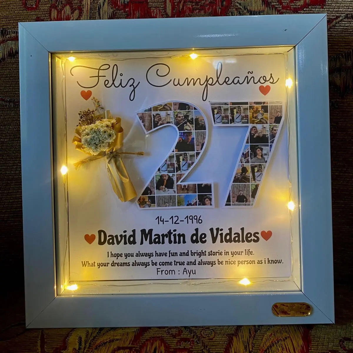 ( BISA COD) | GIFT FRAME 3D HADIAH ULTAH, ANNIVERSARY, WEEDING