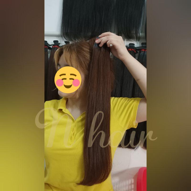 Hair extension/rambut sambung 100helai(5set), super 100% rambut 2