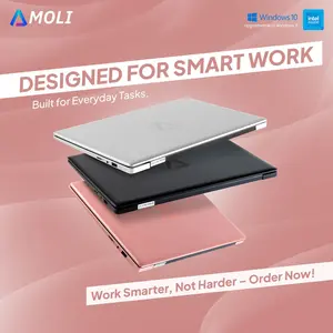 AMOLI  Laptop 14 inch Intel N4000 non finger print Ram 8G+256GB SSD Windows11+Office+Bonus+Garansi satu tahun