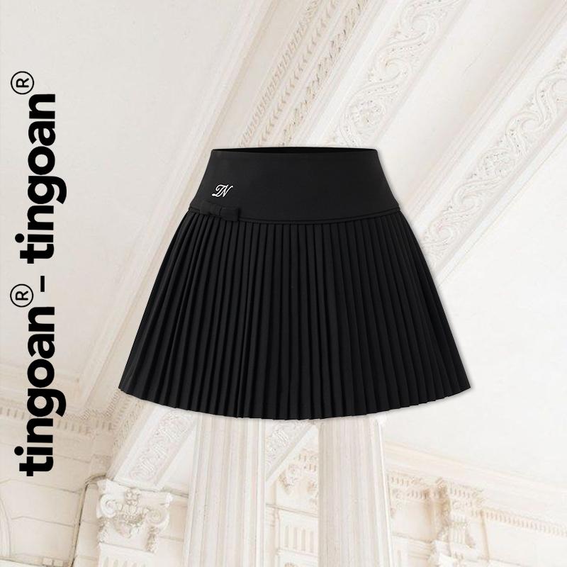 TINGOAN X KOL- Chân váy cạp lửng phối nơ đính lệch xếp ly nhí YUNA SKIRT