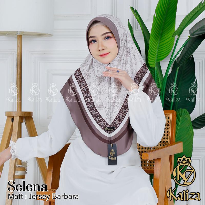 KALIZA - Jilbab instan daily hijab bergo Motip Selena Premium 2