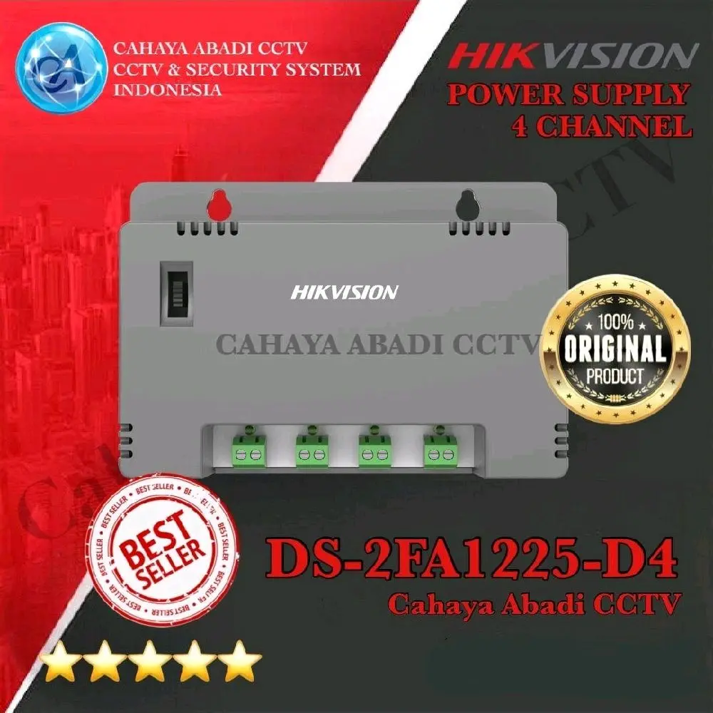 ADAPTOR POWER SUPPLY HIKVISION 4CH DS-2FA1225-D4 ORIGINAL HIKVISION