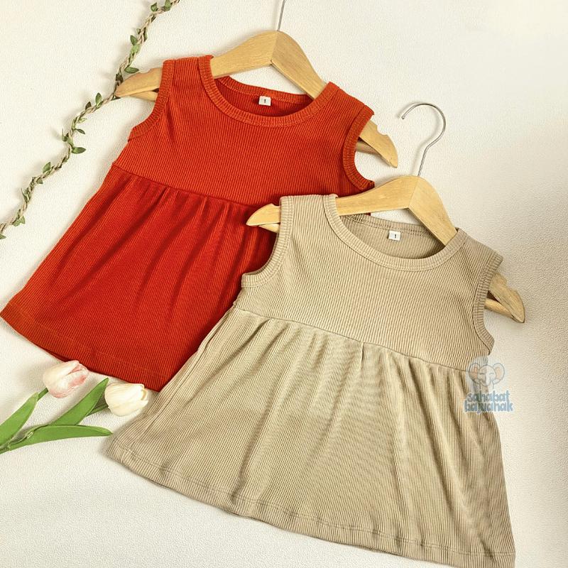 Product Introduction of ALILA Hijab - Dress Tanpa Lengan Anak Perempuan / Dress Lucu / Dress Anak Perempuan 4