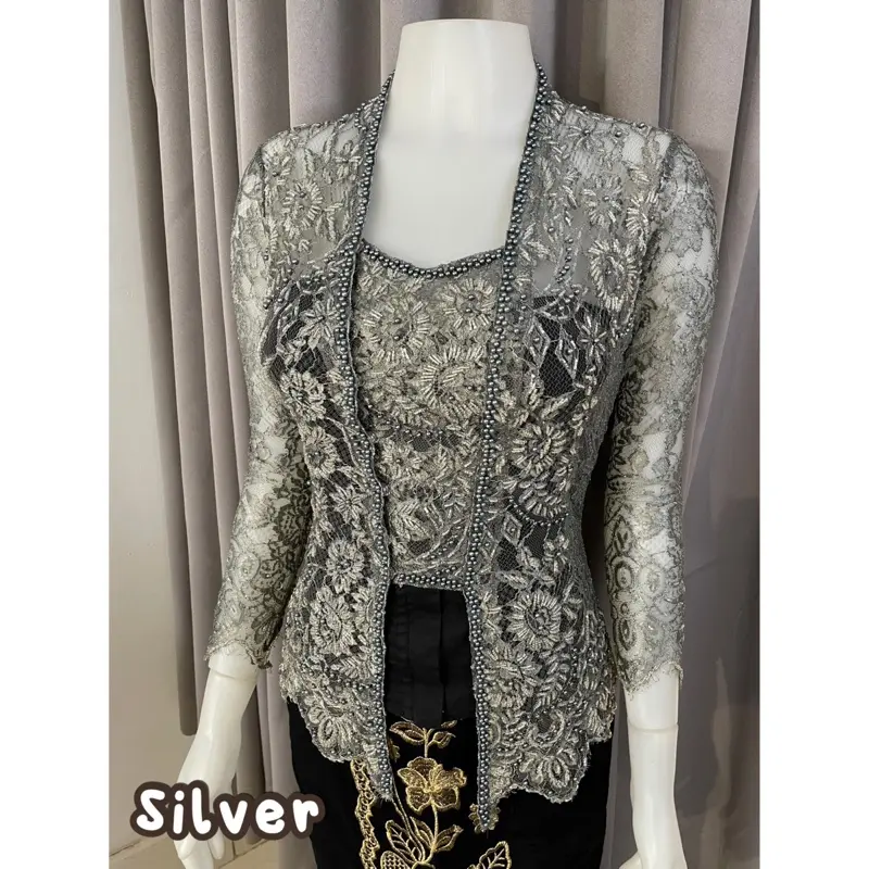 SIMONA KEBAYA - PAYET SASHI SERI 2 - (KEBAYA SAJA) PAYET METALIK GLOSSY Atasan Baju Wanita Wisuda Dewasa 6