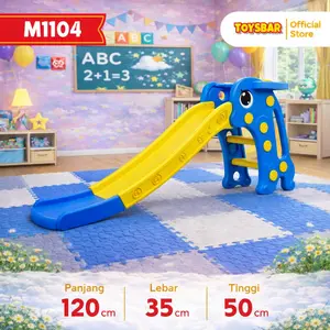 Molion Perosotan Anak Motif Lumba-Lumba M1104 Mainan Edukatif Warna-Warni Bahan Plastik HDPE Aman dengan Pegangan Lebar Anti Slip untuk Keseimbangan dan Koordinasi Anak