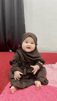 Product Review of MIMMI.ID—Shanum Set Jilbab Dress Gamis Jersey Anak Perempuan Baju Muslim Panjang Syari Cewek Wanita Setelan  Polos Newborn from A**a 0
