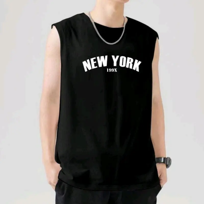KAOS SINGLET PRIA DISTRO BIG SIZE (S-7XL) COTTON COMBED 24s NYAMAN DAN LEMBUT . DTF SABLON (NEW YORK). T-SHRIT OVERSIZE ALL COLLOR MURAH BERKUALITAS DAN TIDAK BIKIN KECEWA Katun Nyaman Tulisan Keren Tshirt murah distro big size korea logo awet