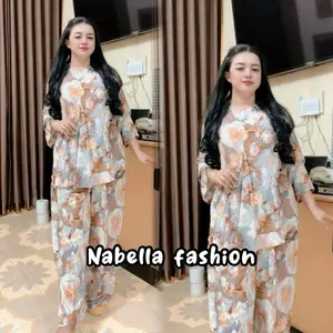 ONESET KEKINIAN BAHAN RAYON DIAMOND DIGITAL PRINT Setelan Wanita
