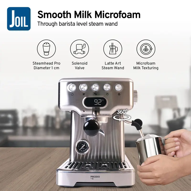 Joil Pressio Origin Espresso Machine Mesin Kopi Espresso Brewing Pressure 15 Bar - EP1 6