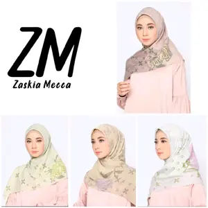 Hijab Brand Zm Zaskia Mecca ukuran standar 110×110