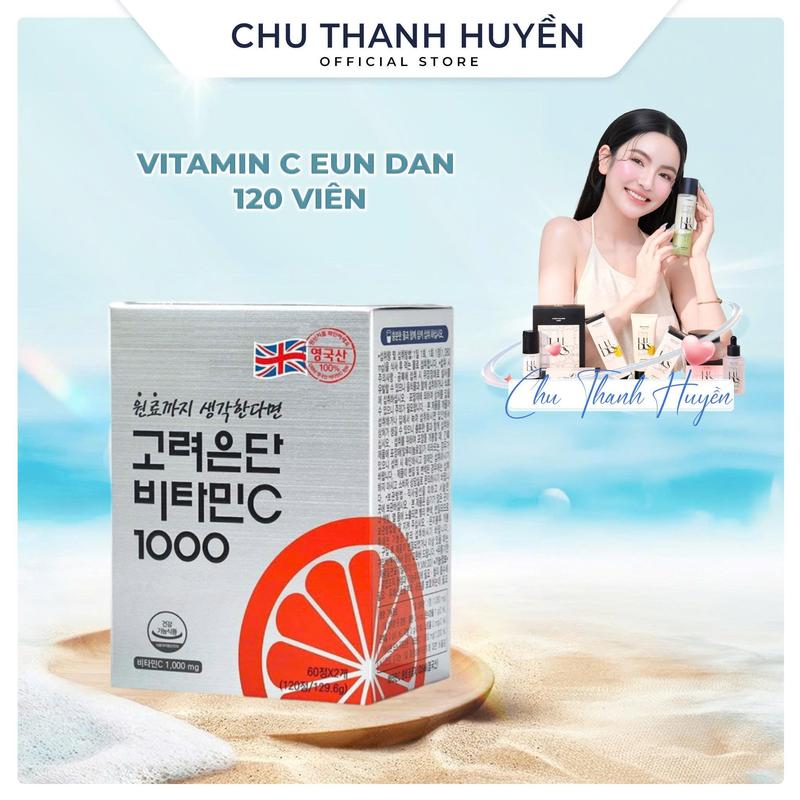   C343  Viên uống Vitamin C 1000mg hỗ trợ giảm thâm sạm,hỗ trợ  dưỡng trắng,Hỗ trợ tăng đề kháng EUNDAN 120 viên. 