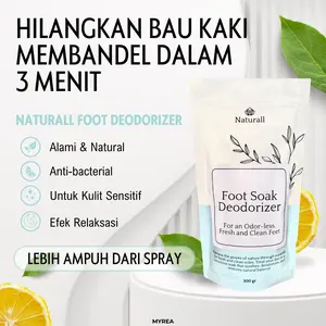 Naturall Foot Deodorizer 300gr - Rendaman Penghilang Bau Kaki - Lebih Ampuh Dari Foot Spray