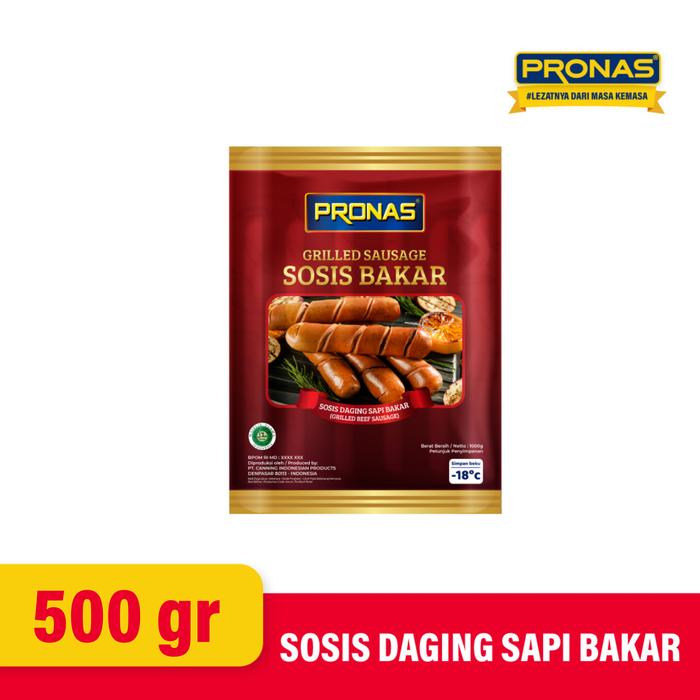 Gambar PRONAS Sosis Bakar Sapi 500 gr dari Pronas Indonesia Kota Bekasi Tokopedia