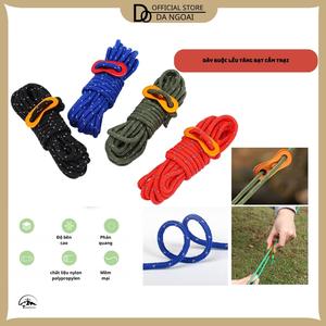 Dây Buộc Lều Cắm Trại 4 Mét Dây Lều Kèm Khóa Tăng Phản Quang, Dây Buộc Sợi Nylon Polypropylen Siêu Bền- DCP46  Phụ Kiện Camping Nam Nữ