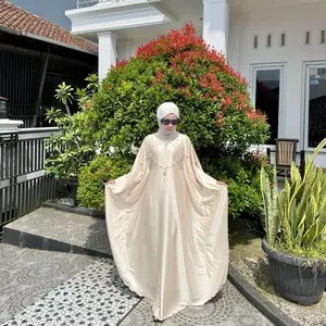 MARRIZ - KAFTAN ELLENA ARMANY SILK PREMIUM MANIK MANIK RONCE FULL PAYET MEWAH ELEGANT KAFTAN LEBARAN KAFTAN KONDANGAN