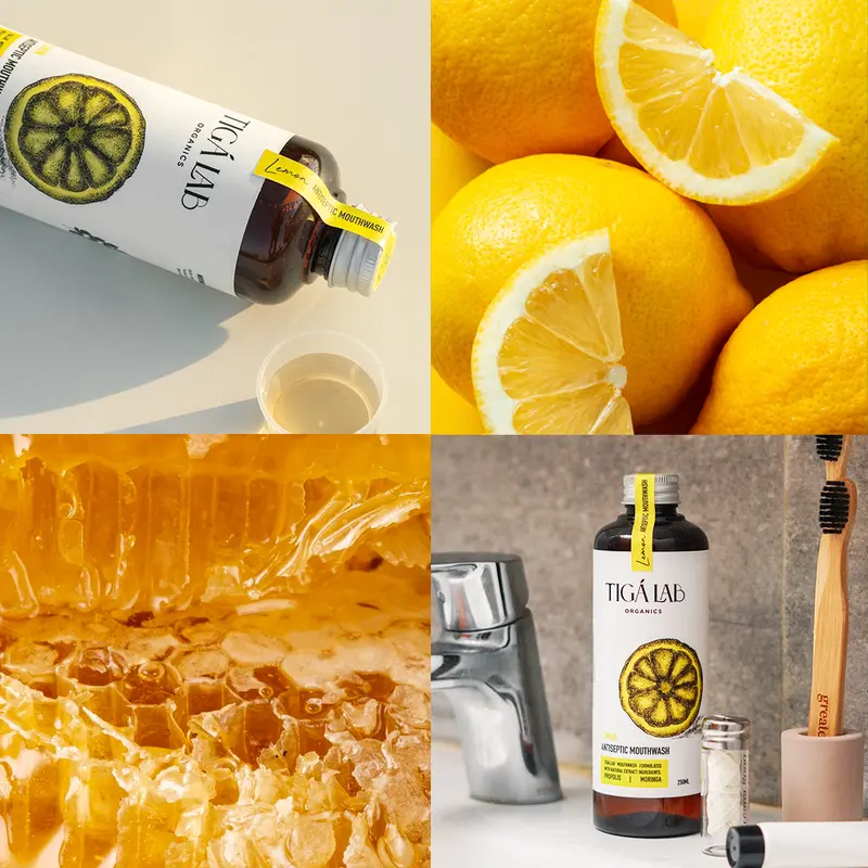 TIGA LAB Antiseptic Mouthwash Lemon - Obat Kumur 5