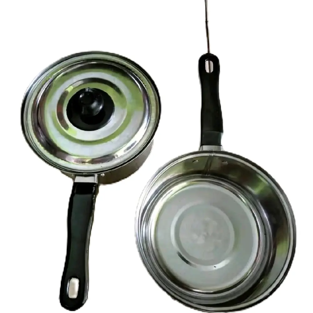 panci susu stainless + tutup gagang hitam plastik bisa buat masak2 dan tempat ikan