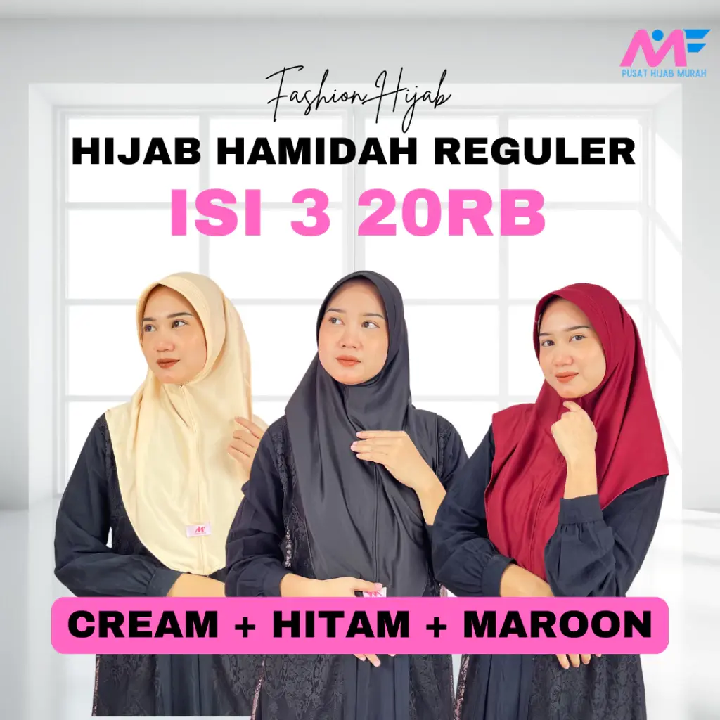 Cream + Hitam + Maroon