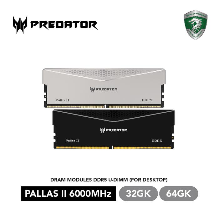 Promo PREDATOR PALLAS II DDR5 6000 MHz U-DIMM [Desktop RAM] Cicil 0% 3x ...