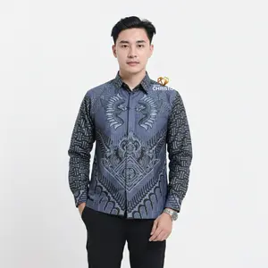 Kemeja Batik Lengan Panjang Slimfit Lapis Furing Premium 1244 Batik Christo