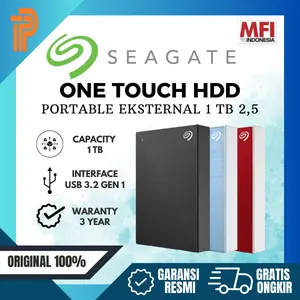 Seagate One Touch 1TB HDD / Hardisk Eksternal USB3.2 MFI Garansi Resmi 100% ORIGINAL