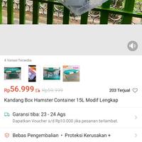 Gambar Kandang container Hamster 15L dari Animal Box and Cage Kab. Tuban 5 Tokopedia