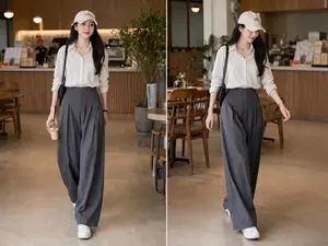 Lavie Pants Cullote Palazzo Celana Panjang Kulot Highwaist Model Terbaru Kekinian untuk Gaya Modern