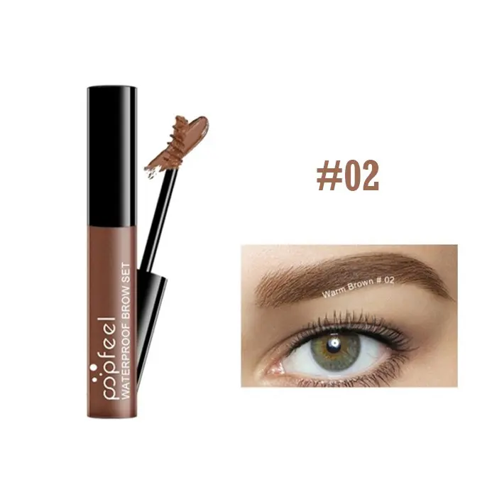 Paling Murah!! - New Import Korea Popfeel Eyebrow Gel Maskara Pensil Alis Tahan Lama Anti Air Original 4 Varian Warna 7