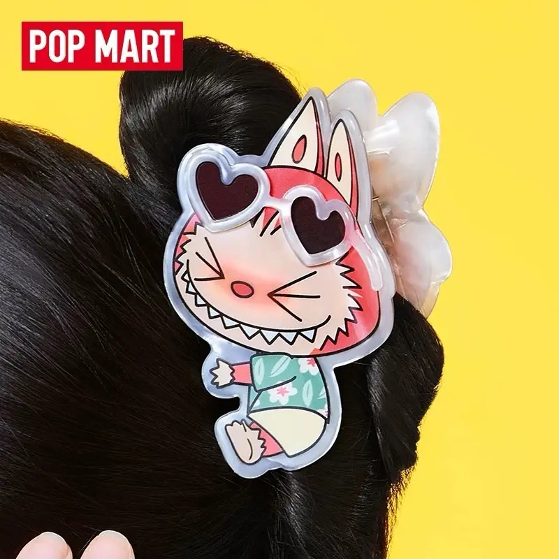 The monster labubu pop mart hair clip hair claw labubu hair
