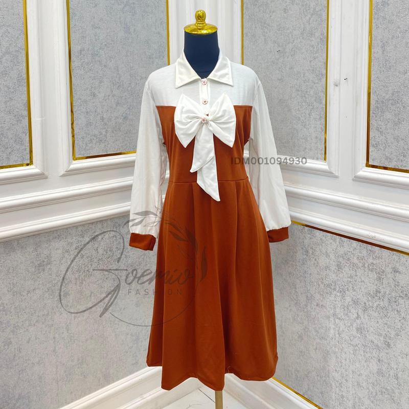 Bless | Dress Rani Midi Daily Wanita Bahan Katun Mini Style Casual Simple 2