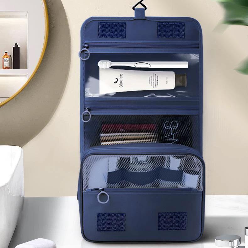 Túi Đựng Mỹ Phẩm Có Móc Treo Tiện Lợi, Túi Make Up Chống Thấm Nước, Nhiều Ngăn Đựng Đồ Tiện Lợi Bag