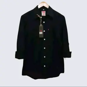 kemeja atasan pria hem polos lengan panjang premium brand Katun Formal Slim Nyaman Baju Semi Slimfit Basic Casual Hitam Putih Navy Tangan Kancing Kerah Kantor Kerja