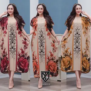 Paket Hemat Daster Lowo Jumbo Motif Jasmine  Bahan Rayon LD 140cm PB 110 Busuicm Friendly Bumil Kekinian