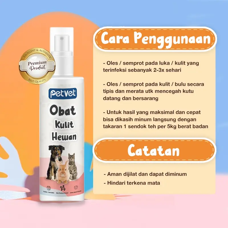Obat Kulit Scabies Demodeks Jamur Kutu Anjing Kucing Kelinci | Obat Sakit Kulit Hewan 3