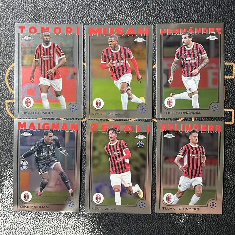 Topps chrome ac milan uefa champions league 2025