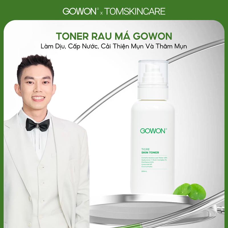  Toner Rau Má Gowon Tigre Skin Toner 200ml  TOMSKINCARE  
