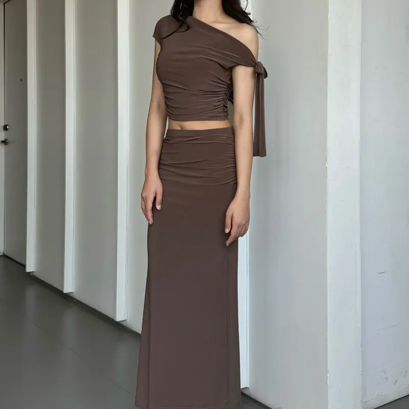 ELEVENBABES - RIBBON GWEN 2.0 | CROP TOP WOMEN | ATASAN WANITA PENDEK OFF SHOULDER ONE SHOULDER 5