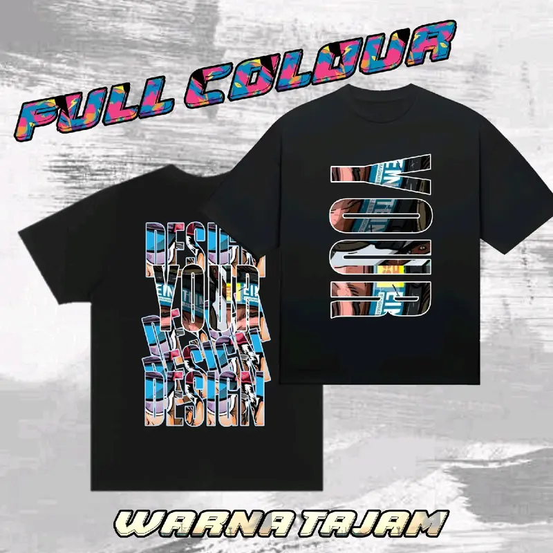 KAOS SABLON CUSTOM bahan cotton combed 30s sablon DTF Tshirt 1