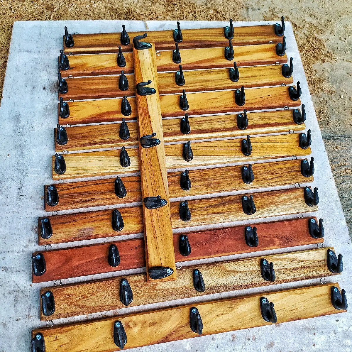 kapstok serbaguna bahan kayu jati murah rakdapur