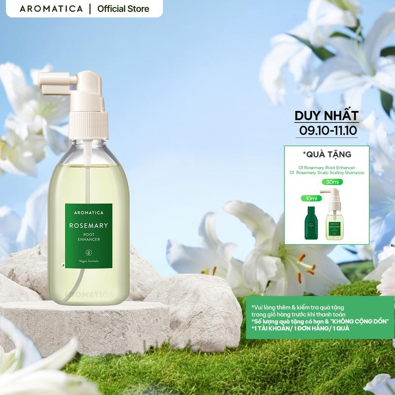 Xịt Dưỡng Chân Tóc Hương Thảo Aromatica Rosemary Root Enhancer 100ml Dưỡng Tóc