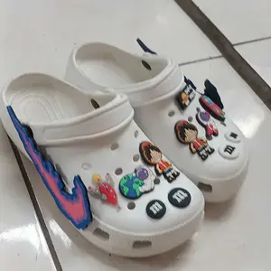 Jibbitz Pin Sandal Accesories Hiasan Sandal Baim Motif Api Samping Badai