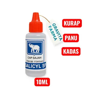 cairan penghilang panu kurap ampuh manjur obat kurap kutu air BPOM 20ml Salicyl SP Cap Gajah 20ml – Obat Luar untuk Kurap, Panu, dan Kadas