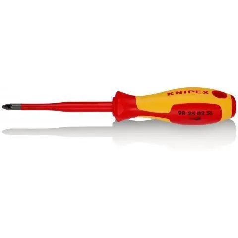 Obeng Plus Listrik PZ2 98 25 02 SL Knipex Screwdriver Slim VDE