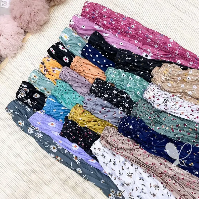 Rok Plisket Motif Daily Wanita - Rok Plisket Payung Panjang Koran Style 1